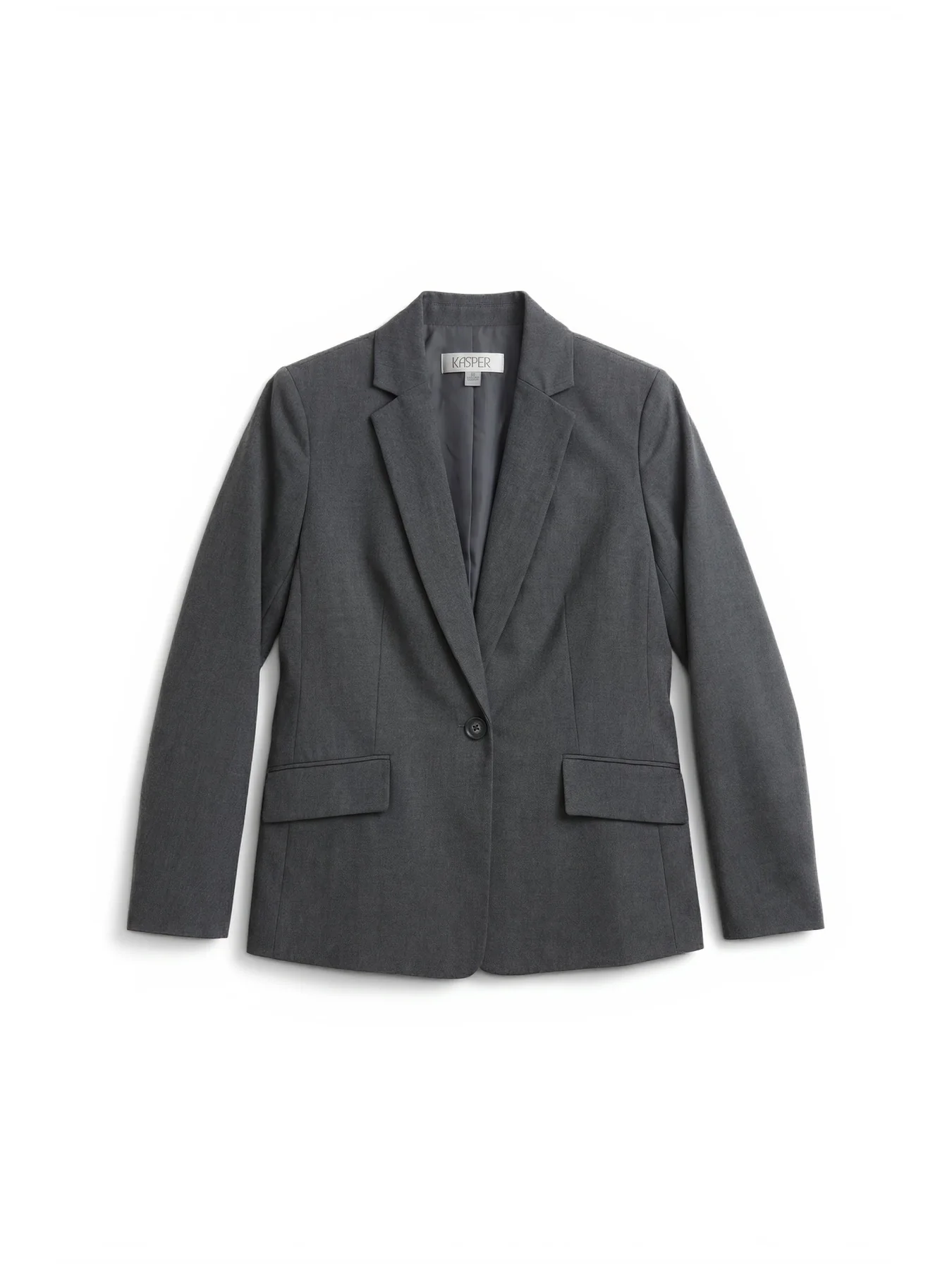 Plus One Button Jacket, Washable Bi-Stretch - Image 6