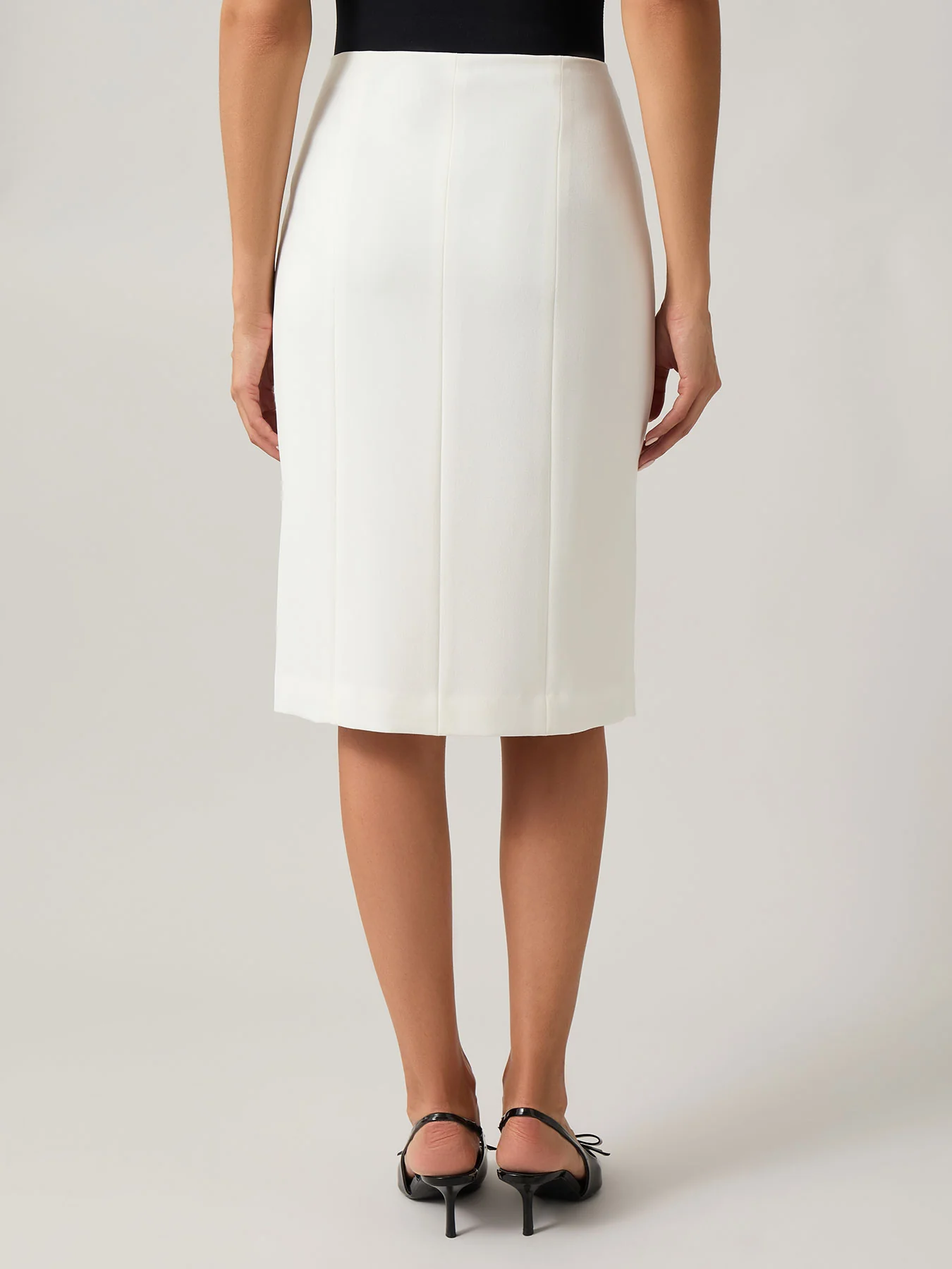 Petite Side Paneled Pencil Skirt - Image 3
