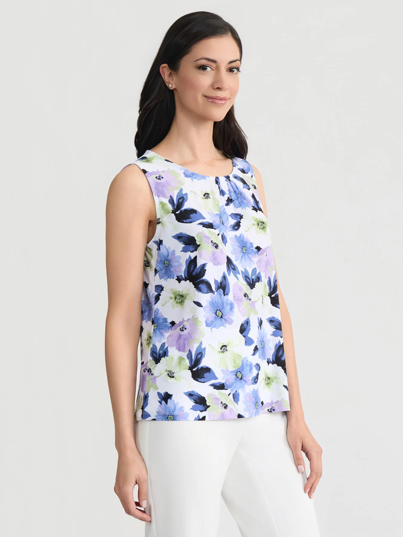 Pleat Neck Top, Everyday Knit - Image 3