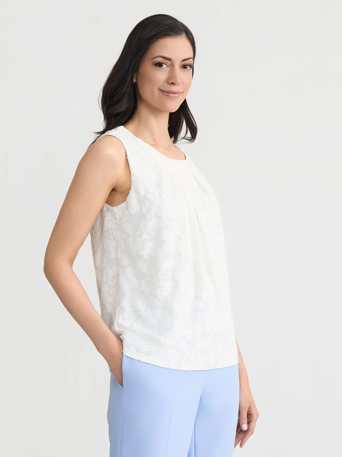 Pleat Neck Top - Image 3