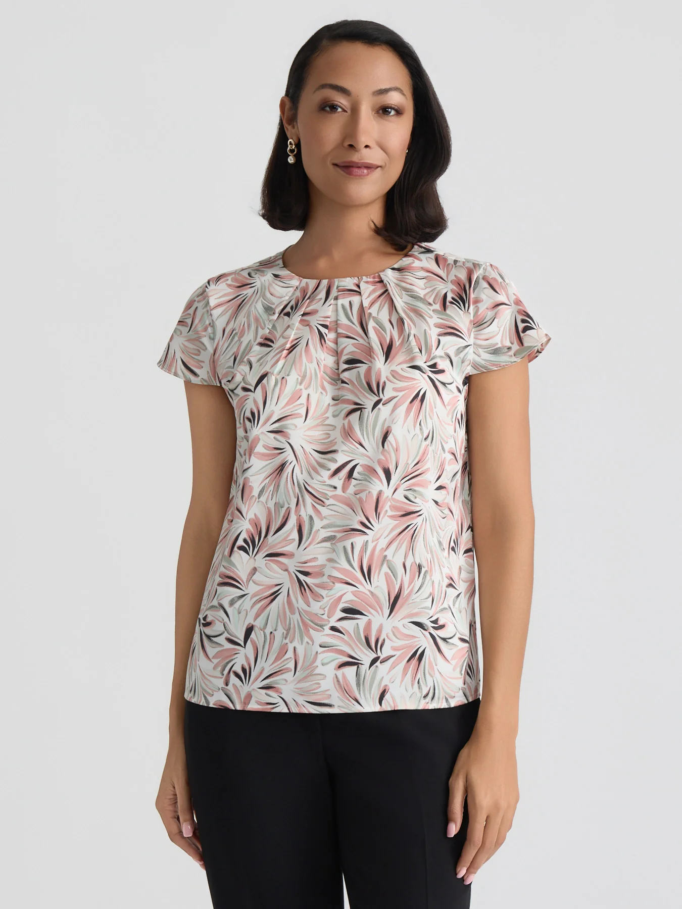Pleat Neck Top