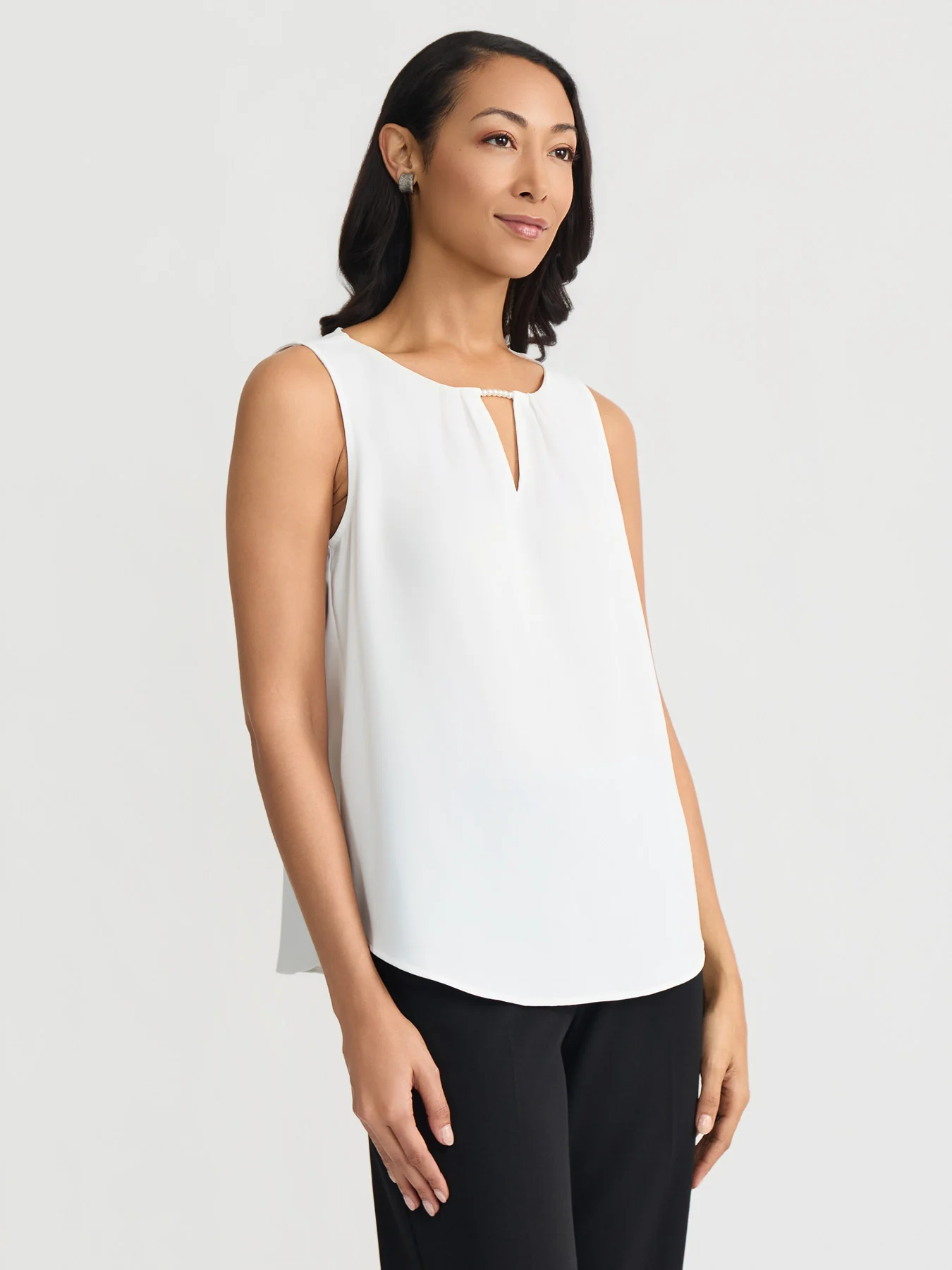 Pleat V-Neck Tank - Image 3