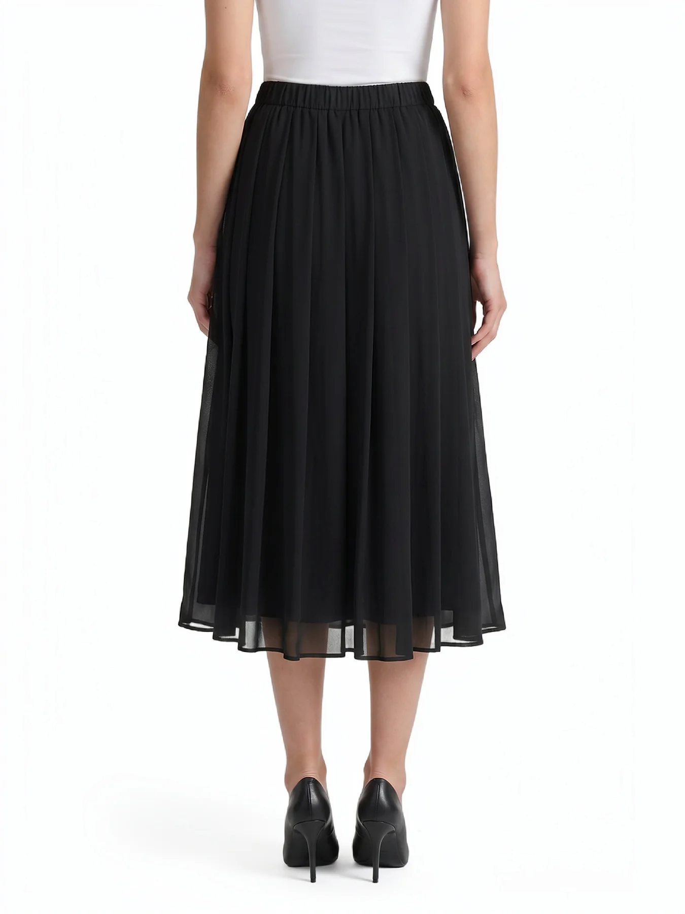 Pleated Midi Skirt - Image 2