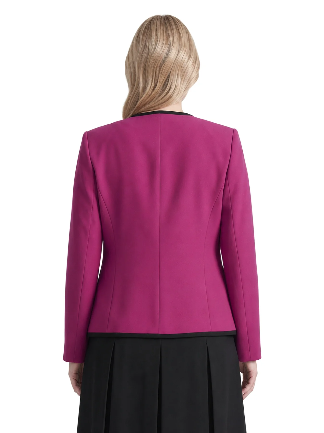 Plus Four Pocket Collarless Jacket - Image 4