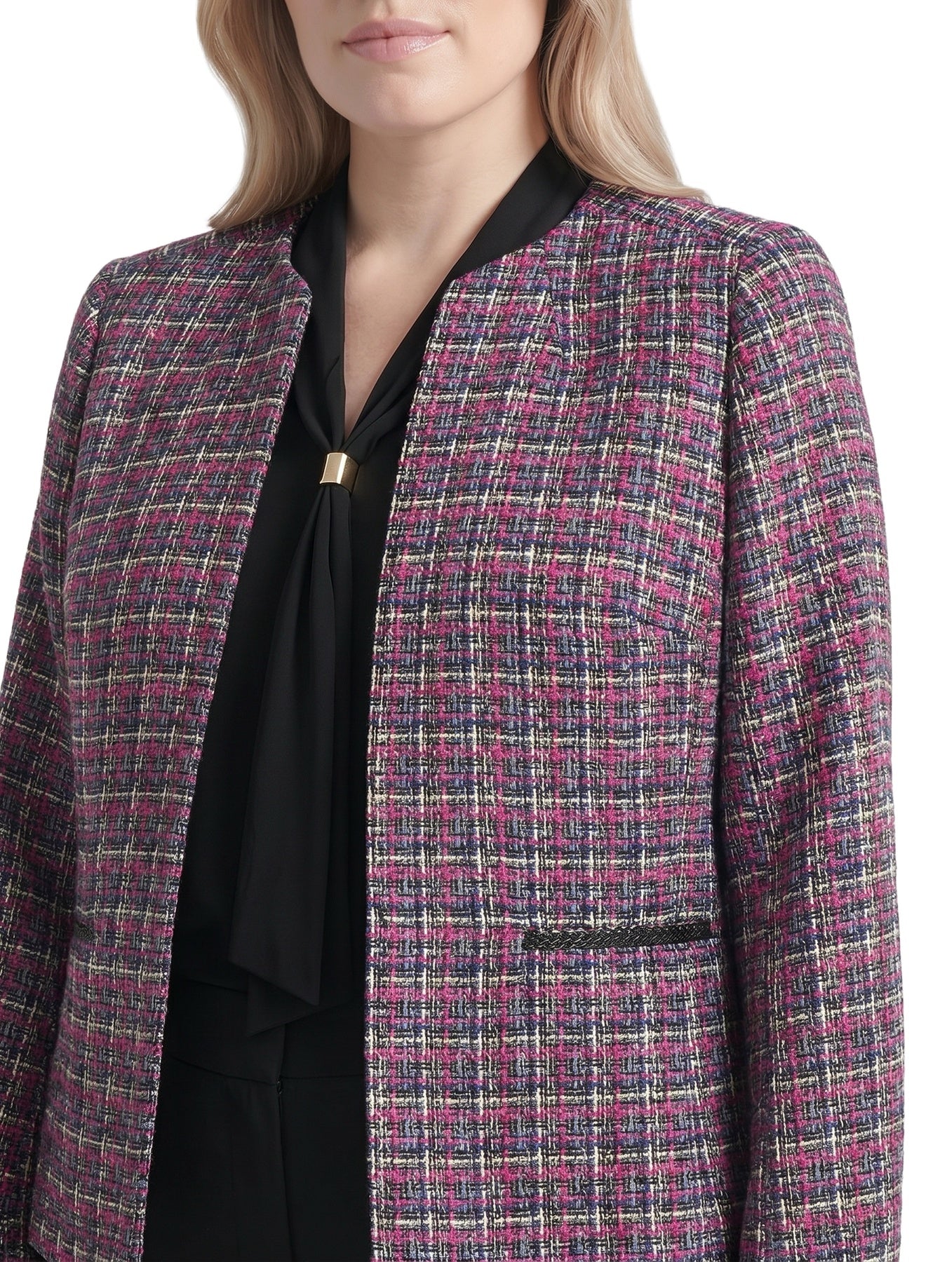 Plus Open Jacket, Tweed - Image 5