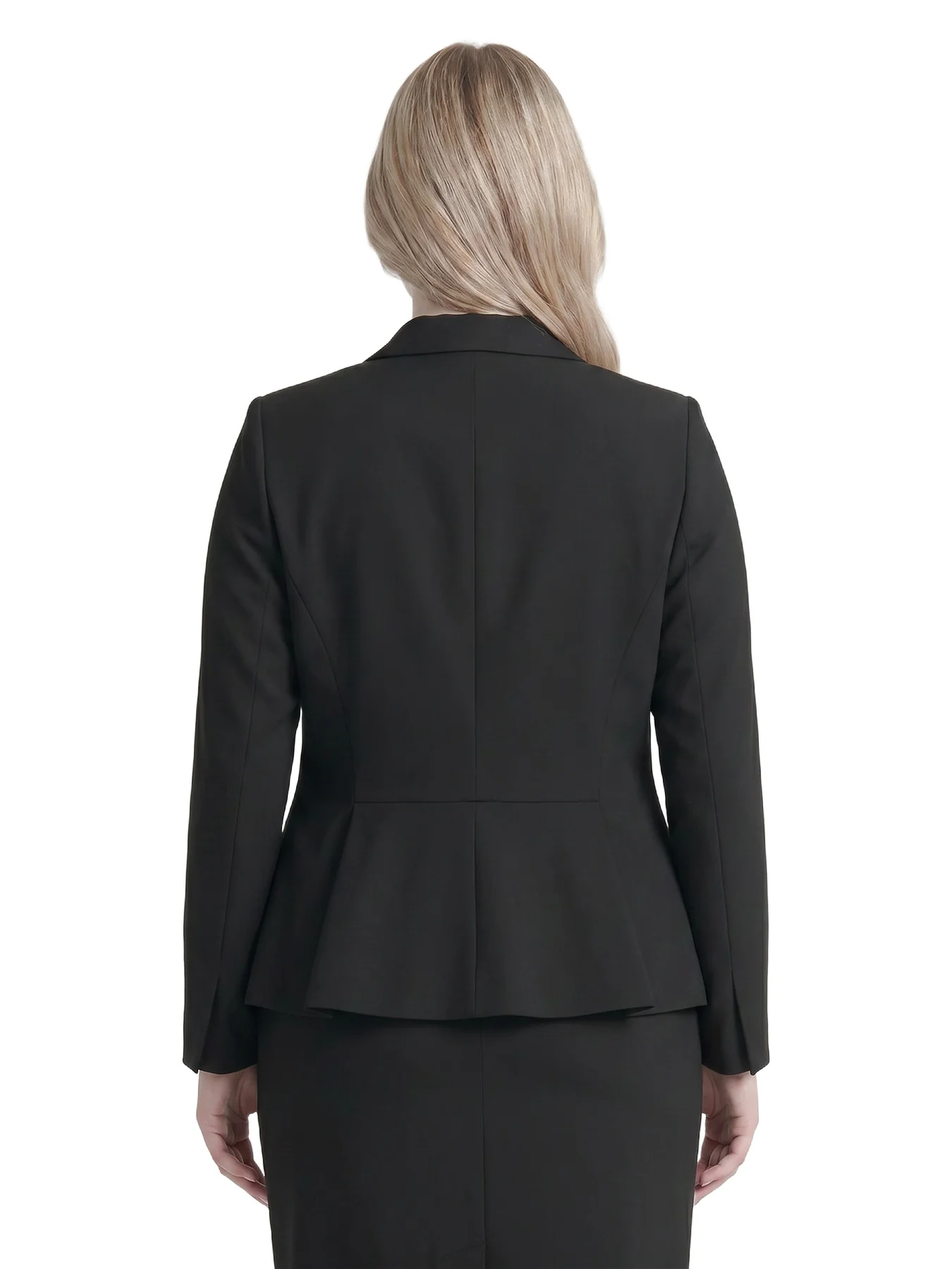 Plus Two Button Jacket, Washable Bi-Stretch - Image 3