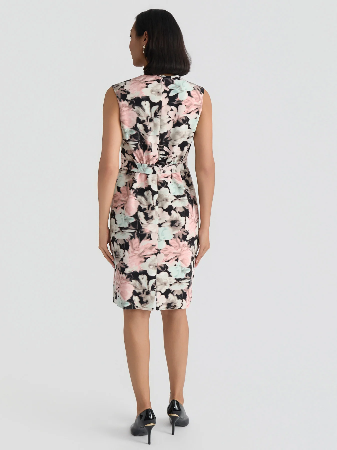 Printed Scuba Sheath Dress - Image 2