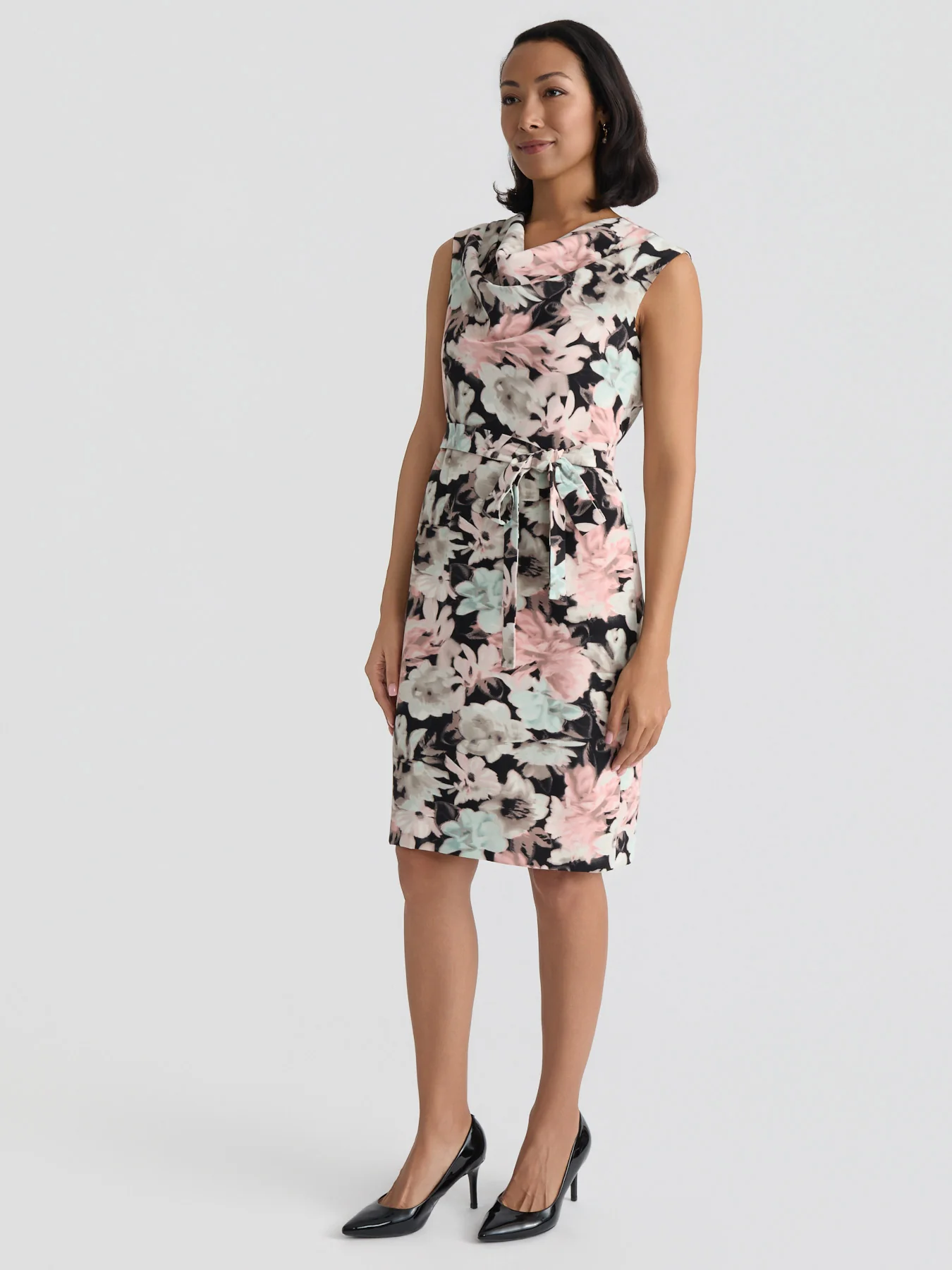 Printed Scuba Sheath Dress - Image 3