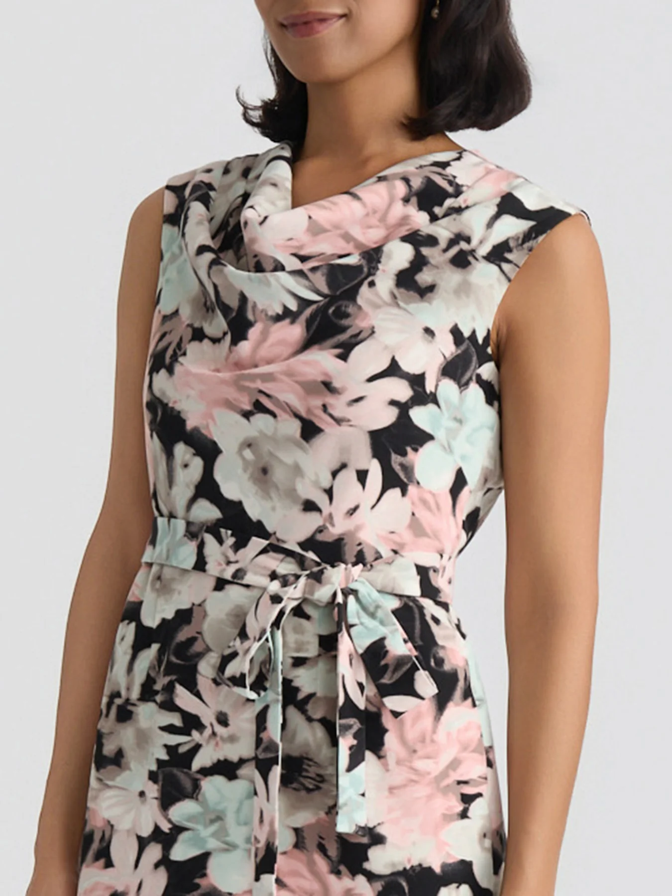 Printed Scuba Sheath Dress - Image 4