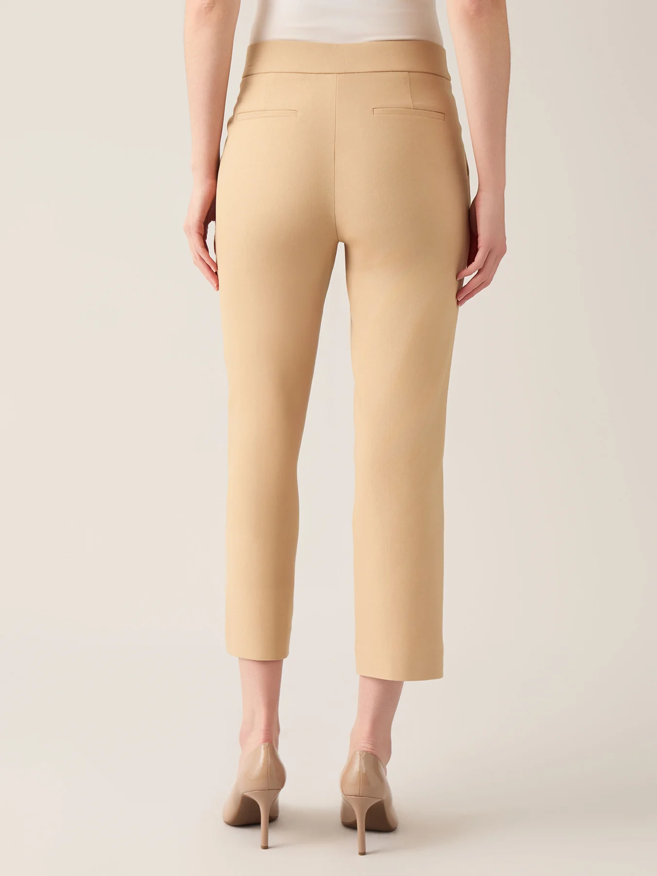 Pull-On Cropped Pant, Stretch Twill - Image 3