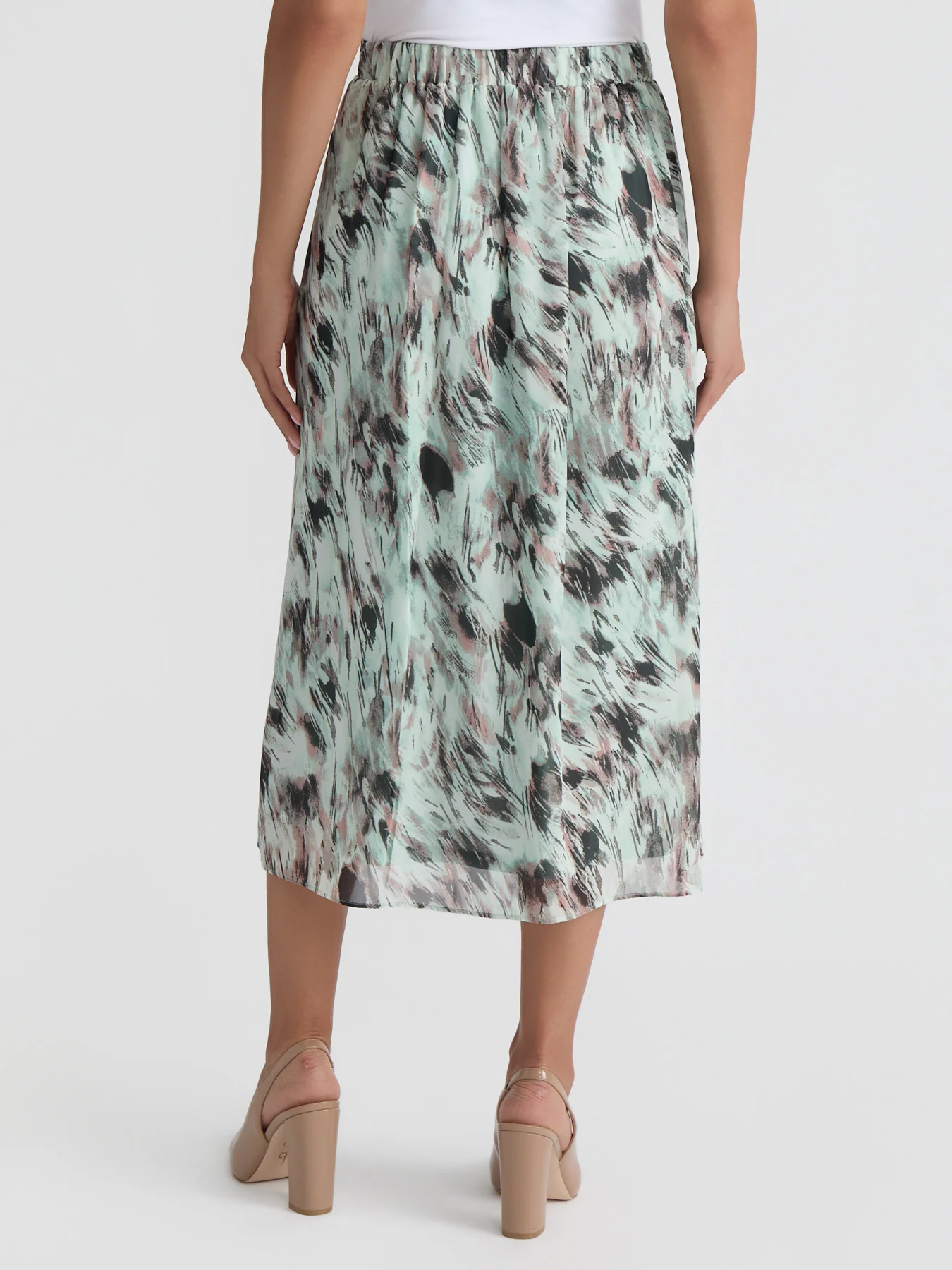 Plus Pull On Pleated Skirt - Image 2