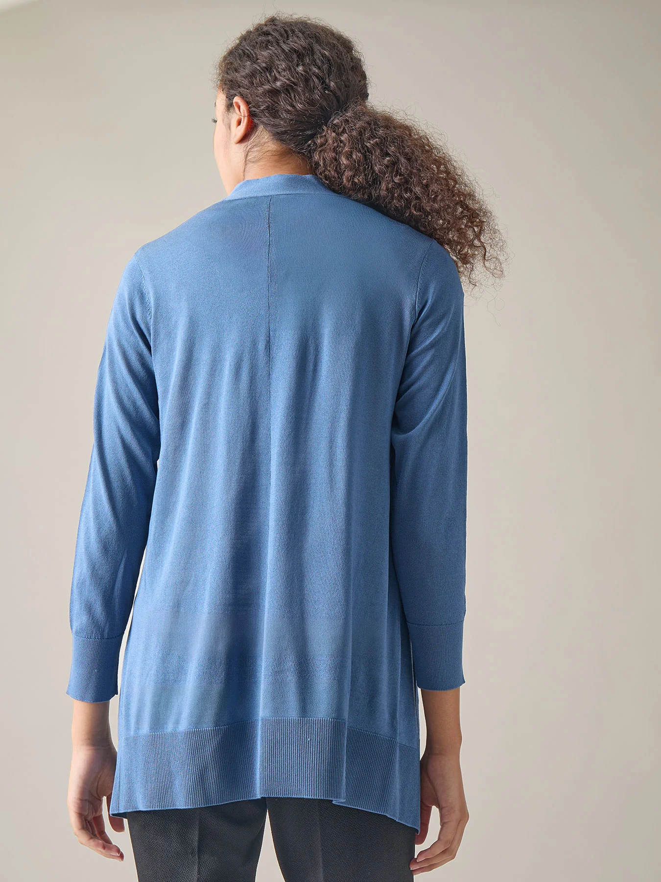 Relaxed Open Front Cardigan - Image 3