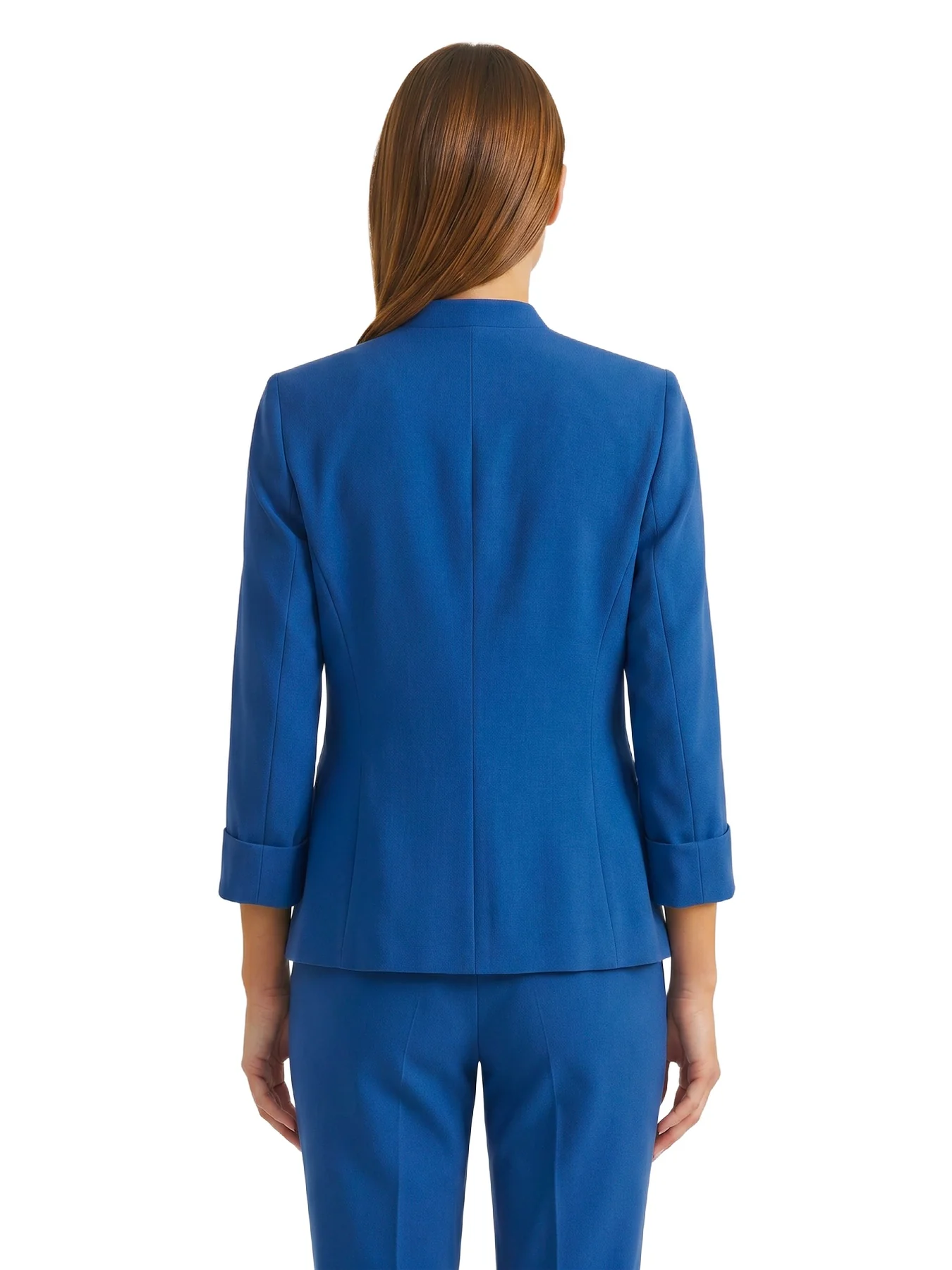 Rolled Sleeve Jacket, Stretch Crepe - Image 3