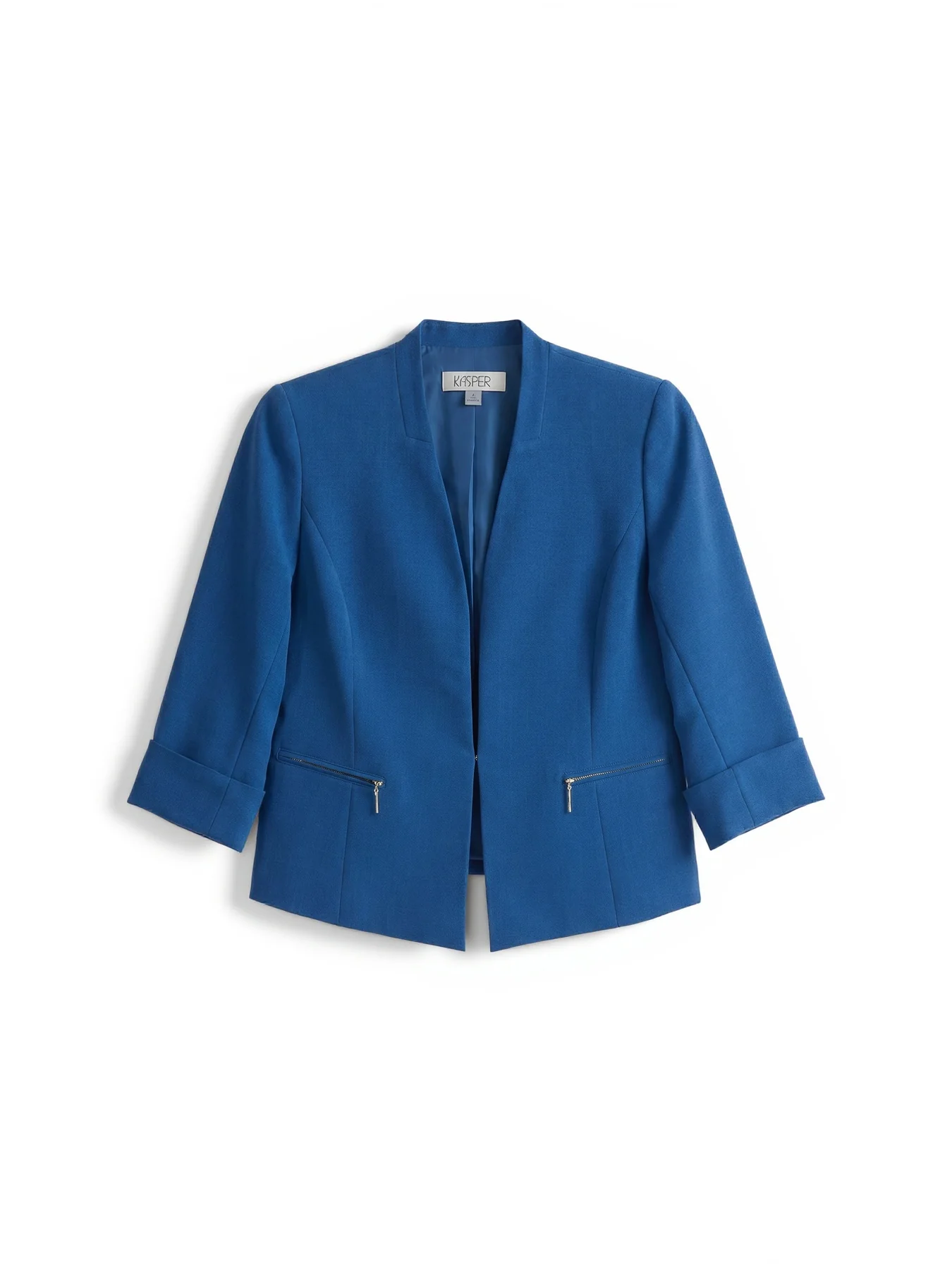 Rolled Sleeve Jacket, Stretch Crepe - Image 6