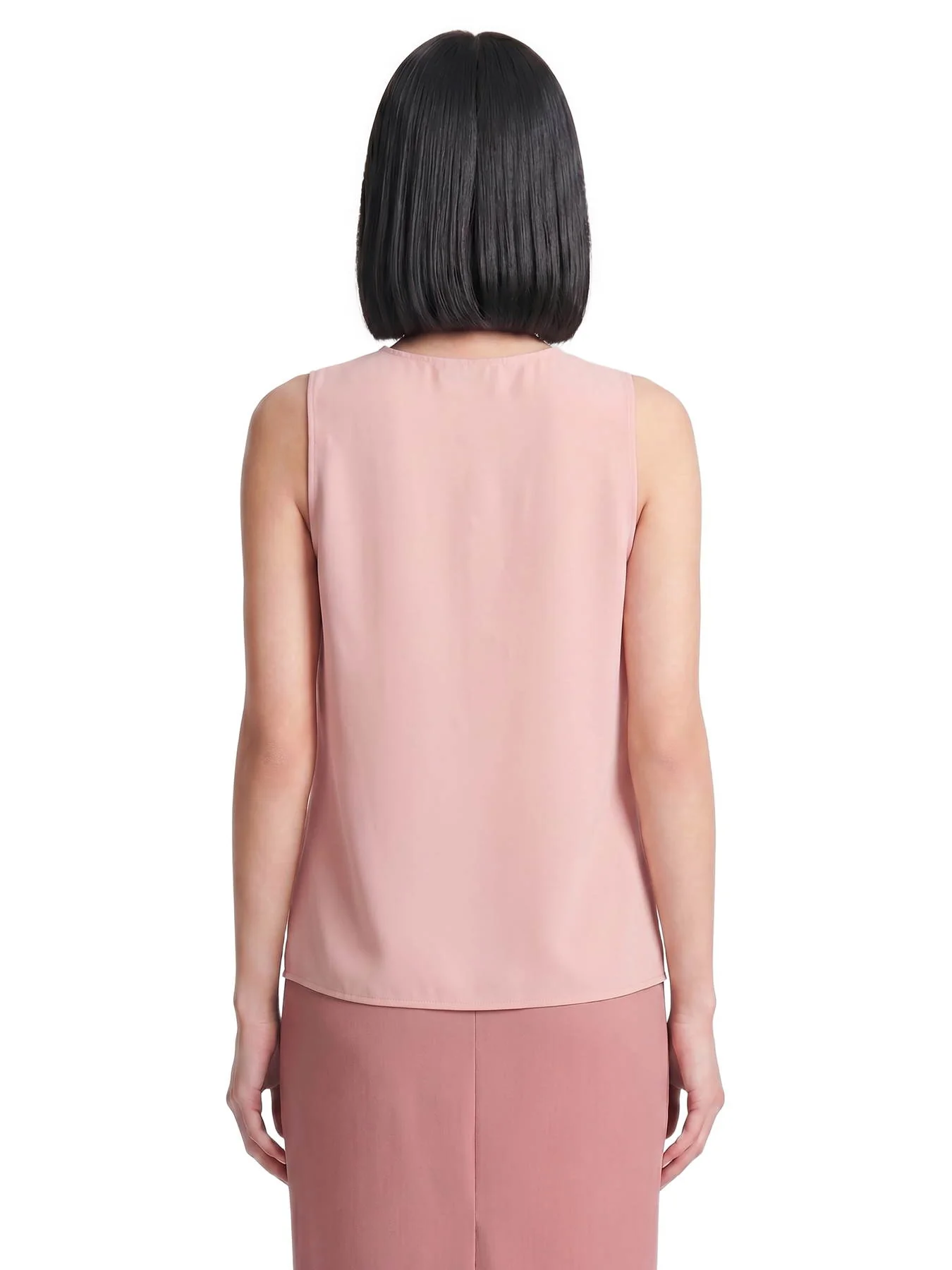 Ruffle Collar Sleeveless Blouse - Image 2
