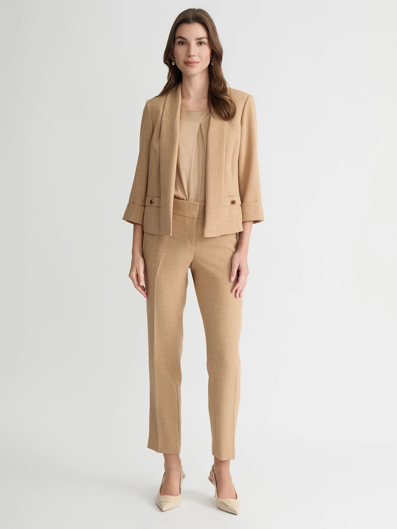 Shawl Collar Jacket, Stretch Crepe - Image 5