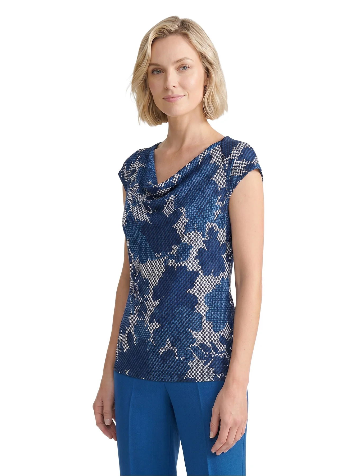 Sleeve Yoke Cap Sleeve Top, Everyday Knit - Image 3