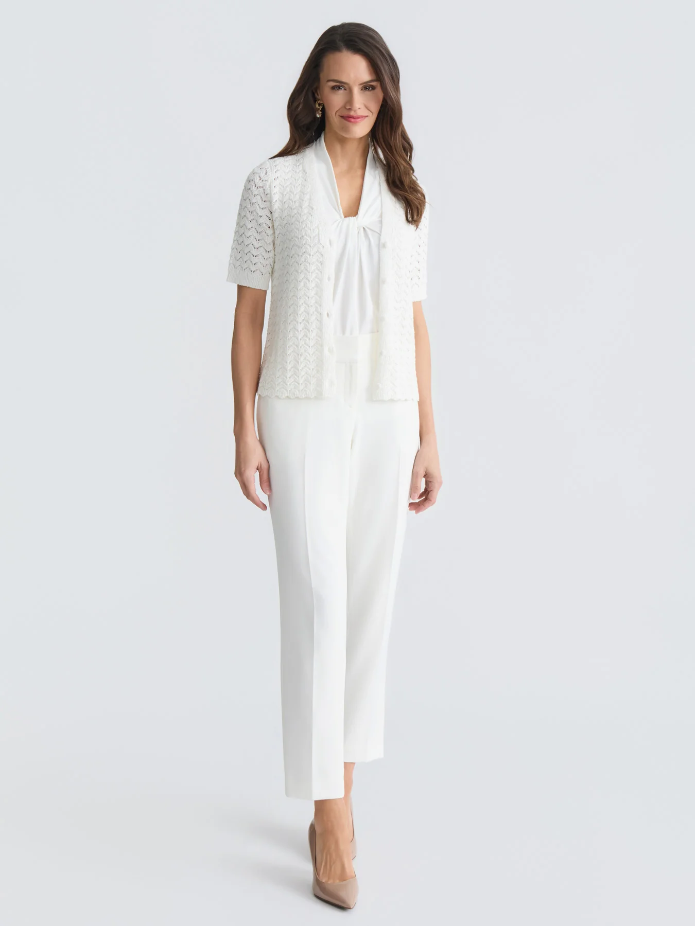 Texture Stitch Button Front Cardigan - Image 5