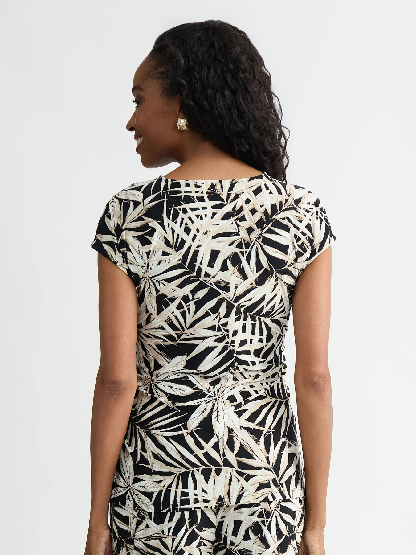 Tie Front Top, Everyday Knit - Image 2
