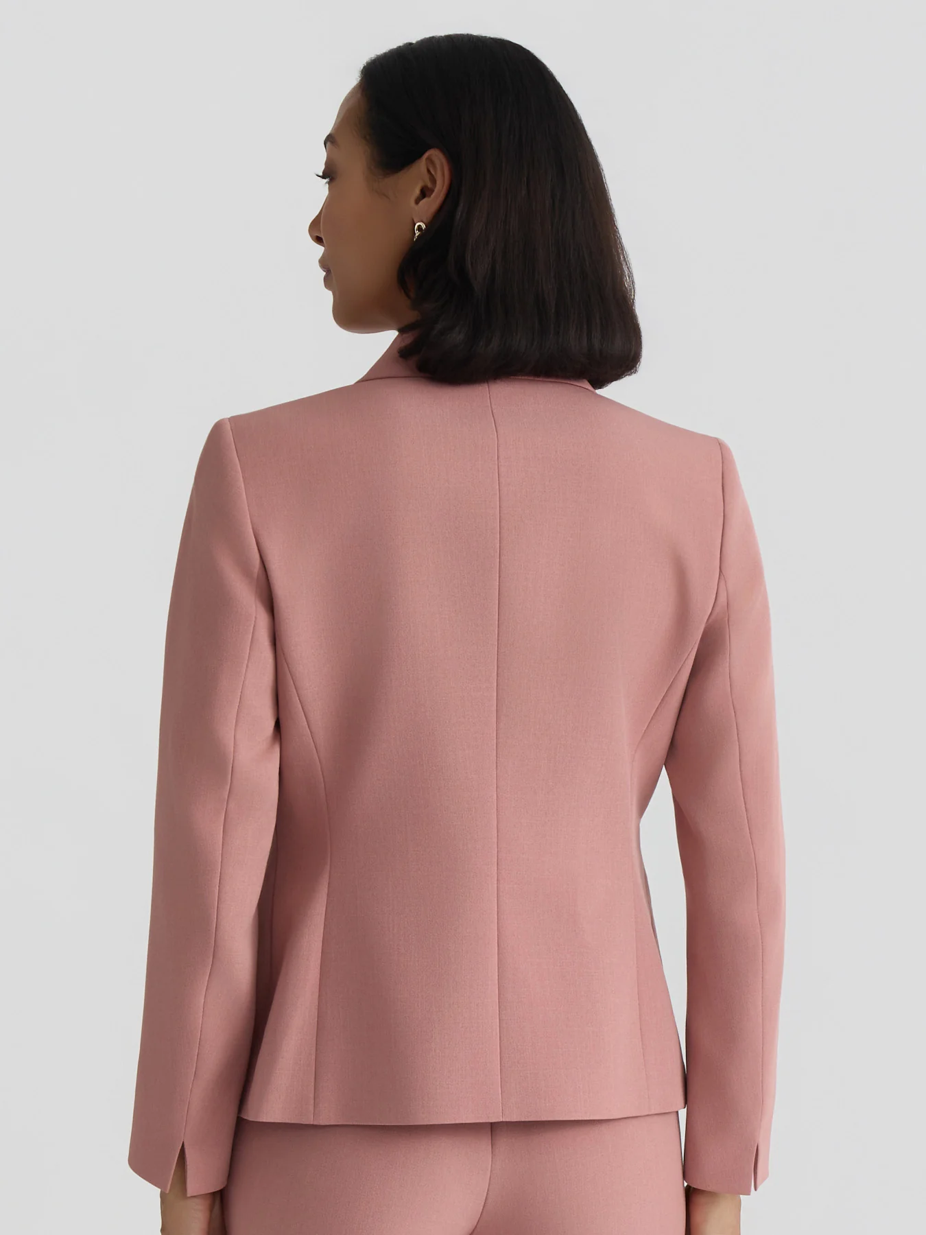 Two Button Blazer, Stretch Crepe - Image 3