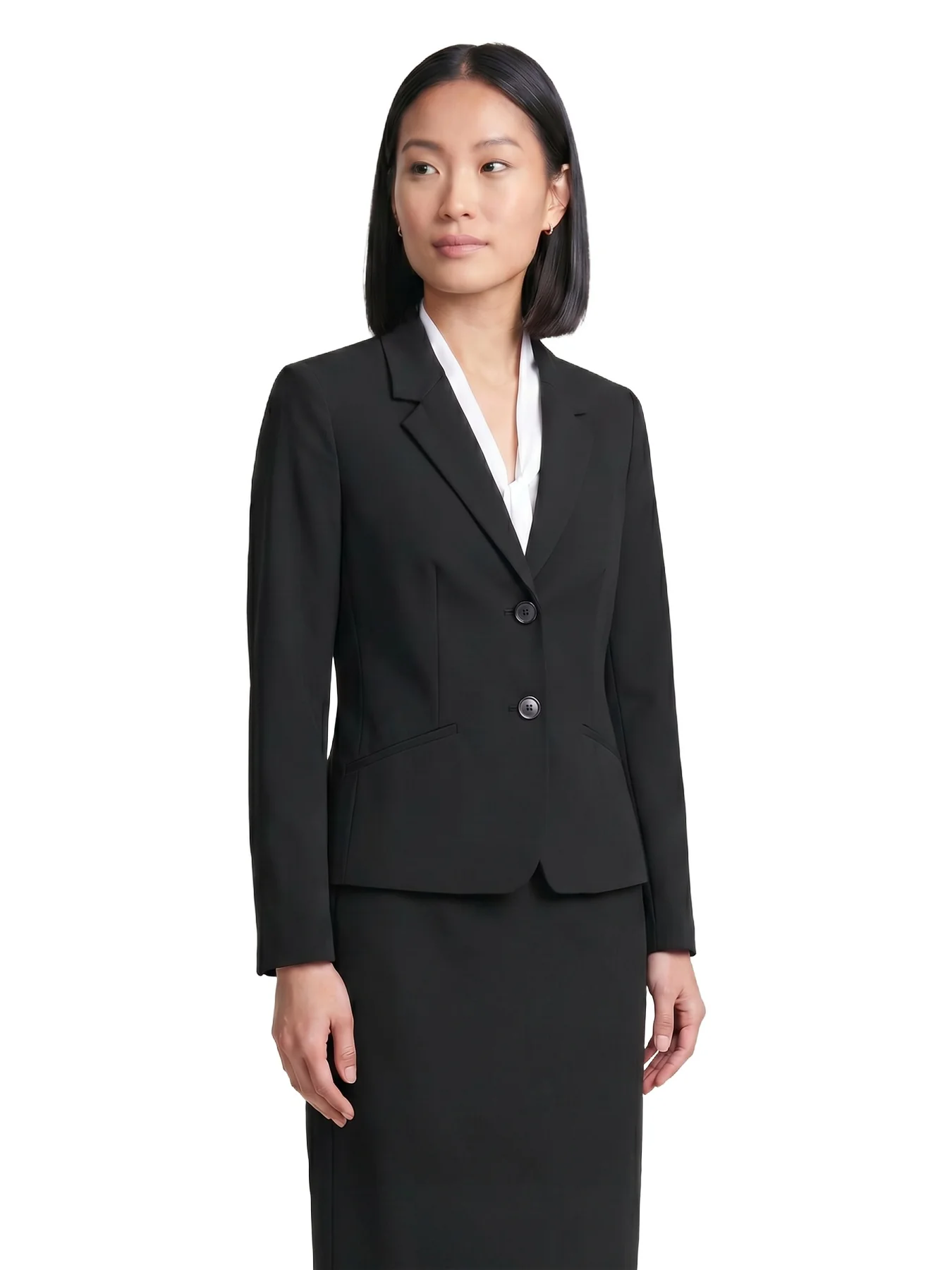 Petite Two Button Jacket, Washable Bi-Stretch - Image 3