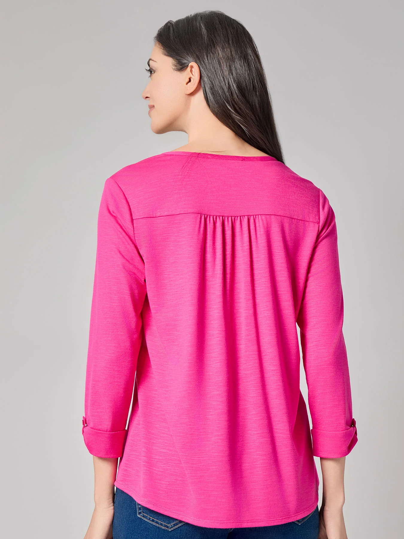 Y-Neck Blouse - Image 3